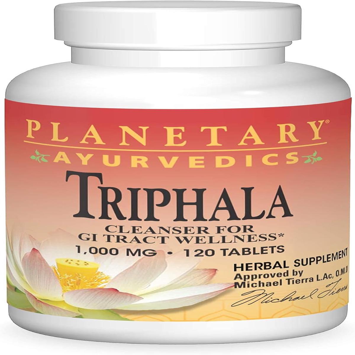 Planetary Ayurvedics Triphala 1000mg 120 tabs