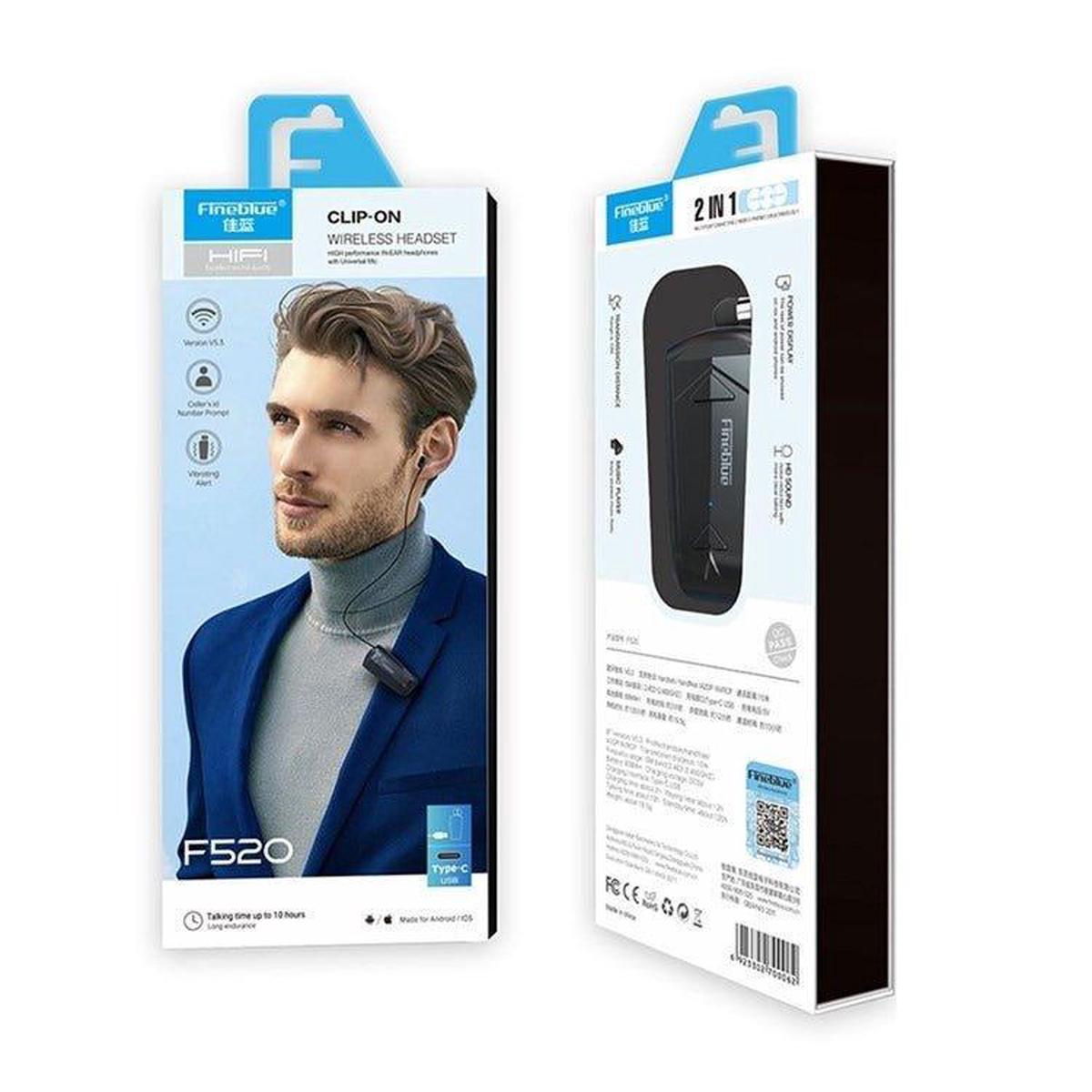Fineblue F520 Clip On Wireless Headset