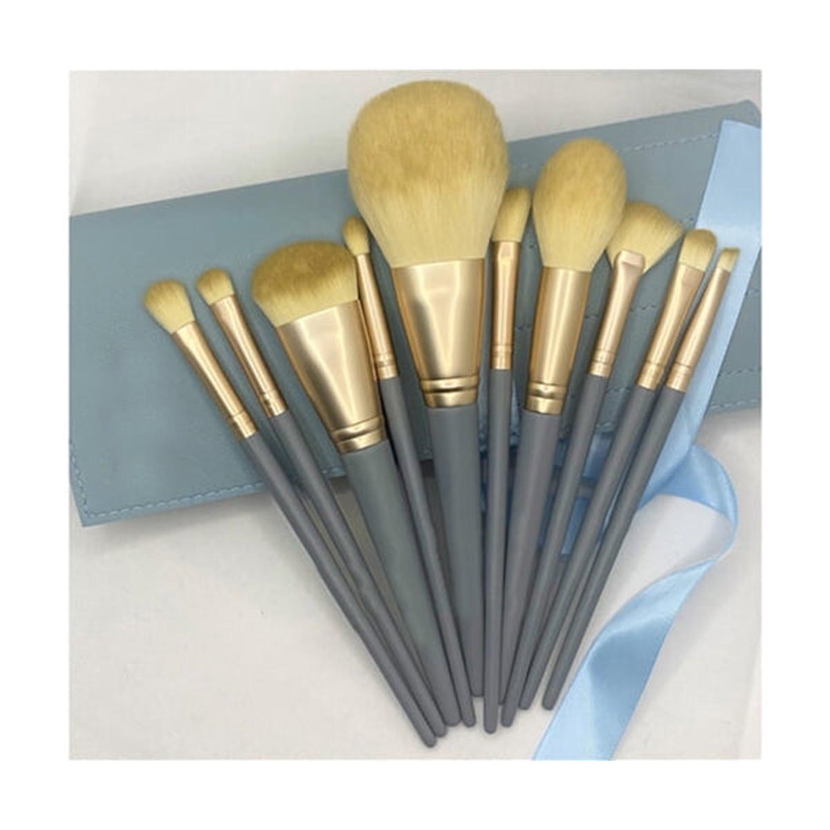Makeup Brushes With Blue Bag - 15465