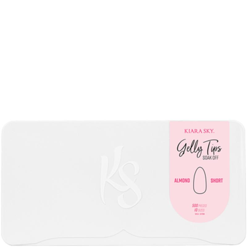 Kiara Sky Gelly Tips Short Almond Tips Pak