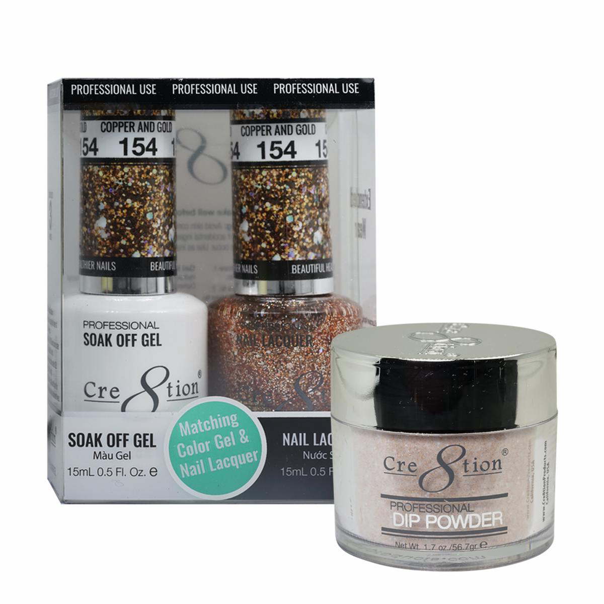 Cre8tion Trio 154 8211 DUO (GEL 038 LACQUER)