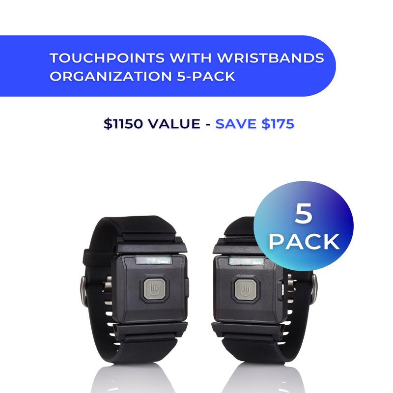 TouchPoints With Wristbands Organization 5 Pack