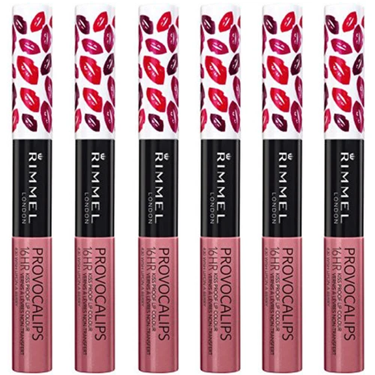 (6 Pack) New Rimmel Provocalips Lip Stain, Wish Upon A Berry, 0.14 Fluid Ounce