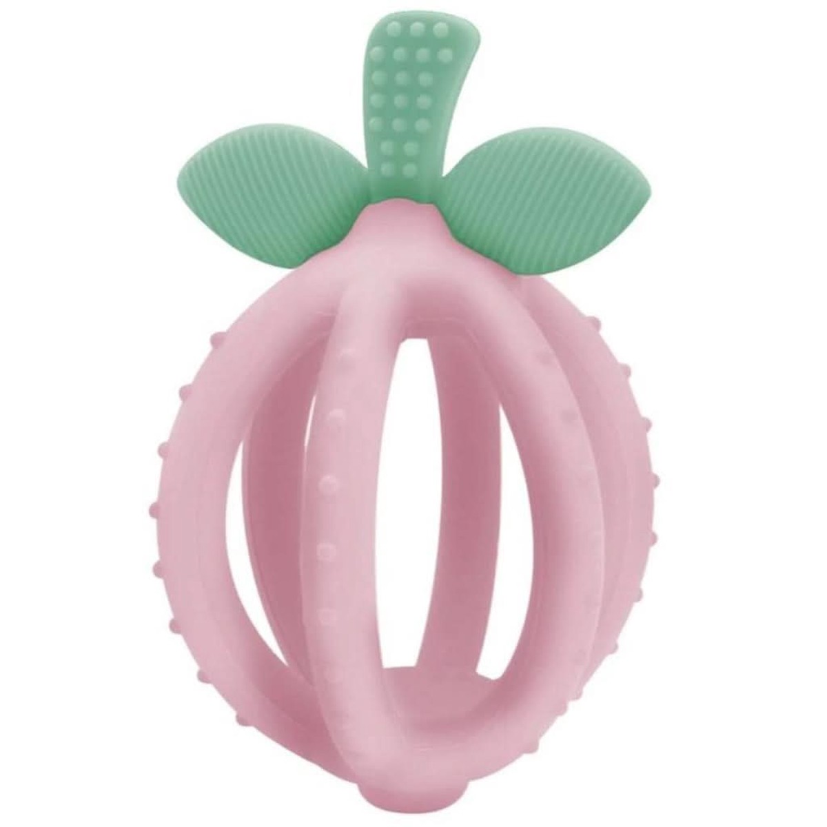 Bitzy Biter Teething Ball Baby Teether - Pink Lemonade