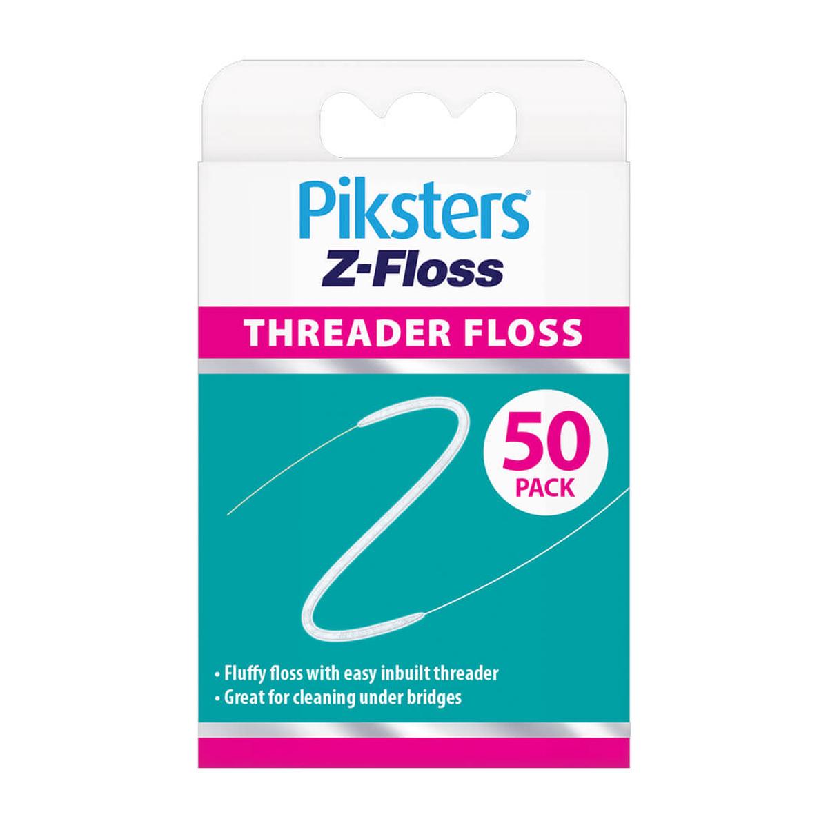 Piksters Z-Floss Threader Floss 50 Pack